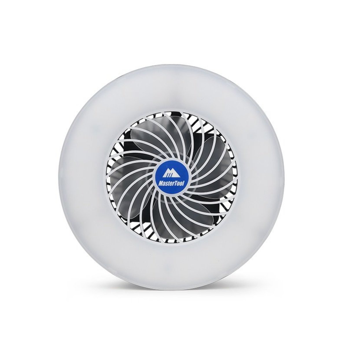 MasterTool - white，Coolight - USB Rechargable Cooling Fan with Lantern Light