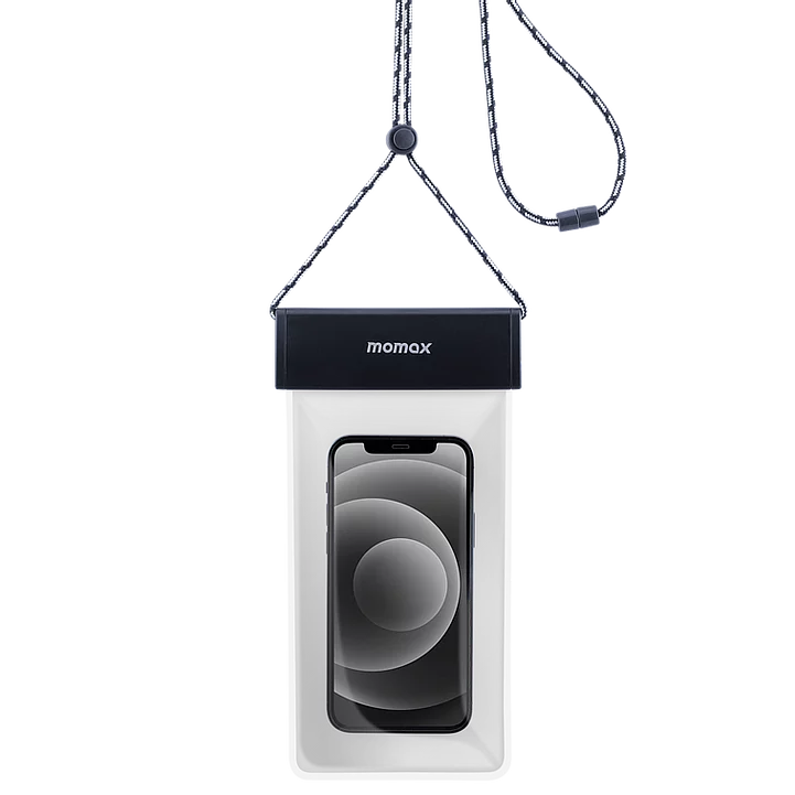 Momax Waterproof Pouch Portable waterproof phone bag with lanyard SR25 - Grey