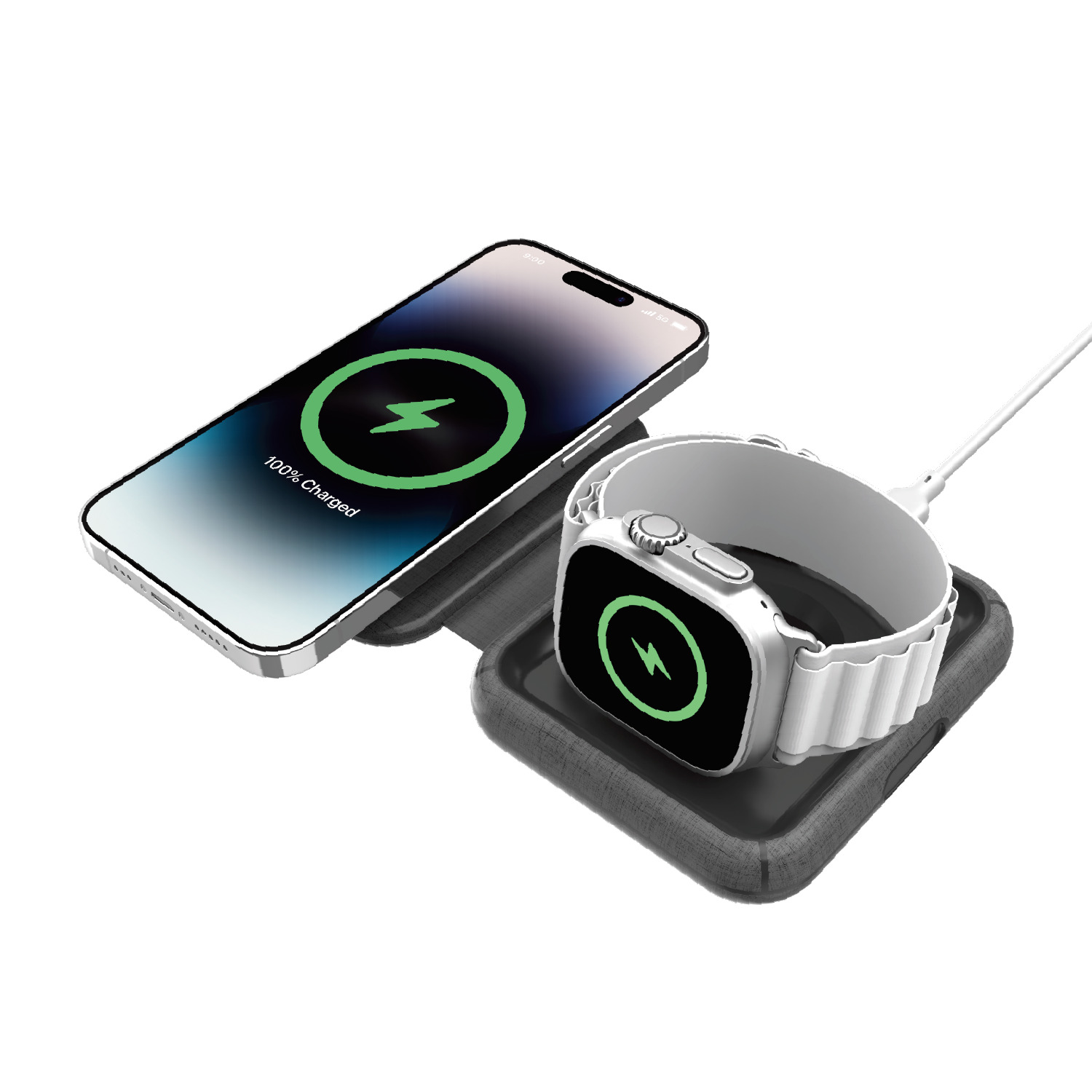 Momax Q. Mag Go 20W 2-in-1 wireless charger with MagSafe UD30MFI