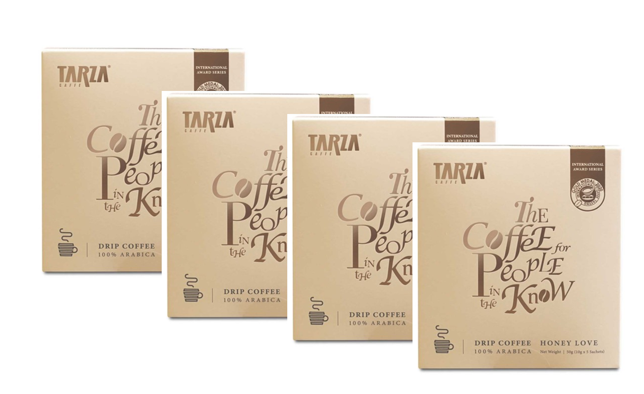 TARZA - Drip Coffee - Honey Love 4 box x 5 sachet x 10g/sachet