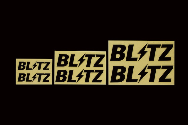 BLITZ LOGO STICKER W:100 2 STICKER BK