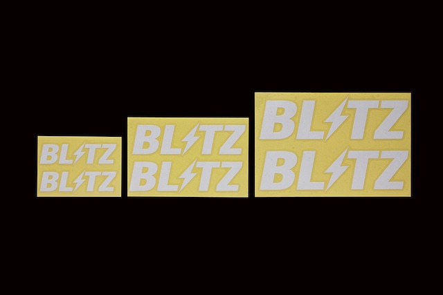 BLITZ  白色LOGO貼紙 (200mm)