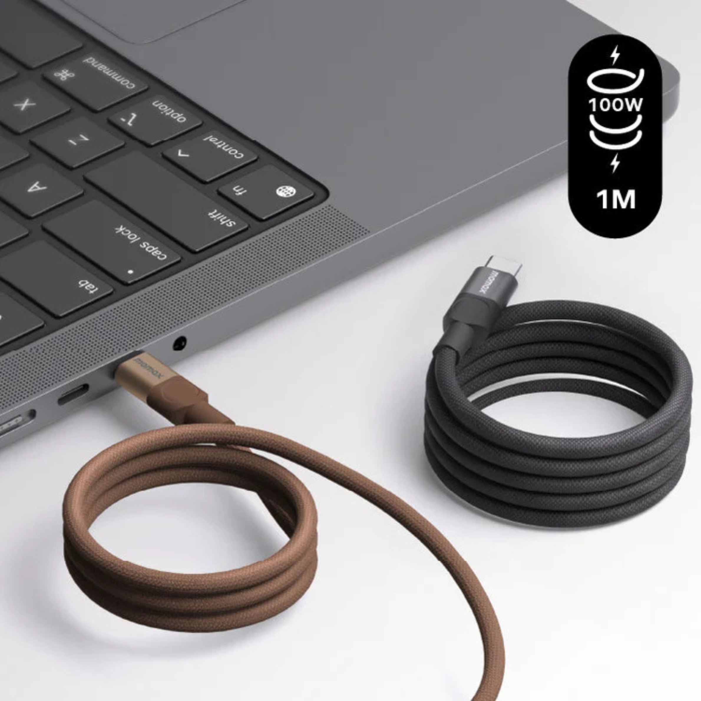 Mag.Link 100W 1m USB-C to USB-C 磁吸充電線 (6色) | MOMAX