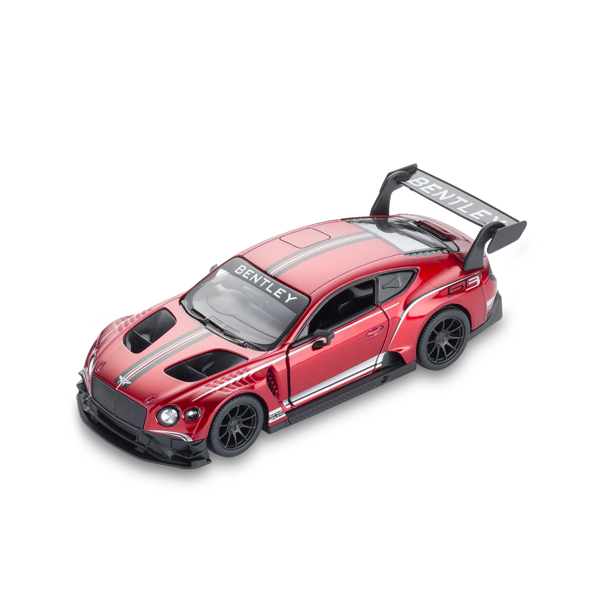 Bentley Continental GT3 Pull-Back Toy Car (Red)