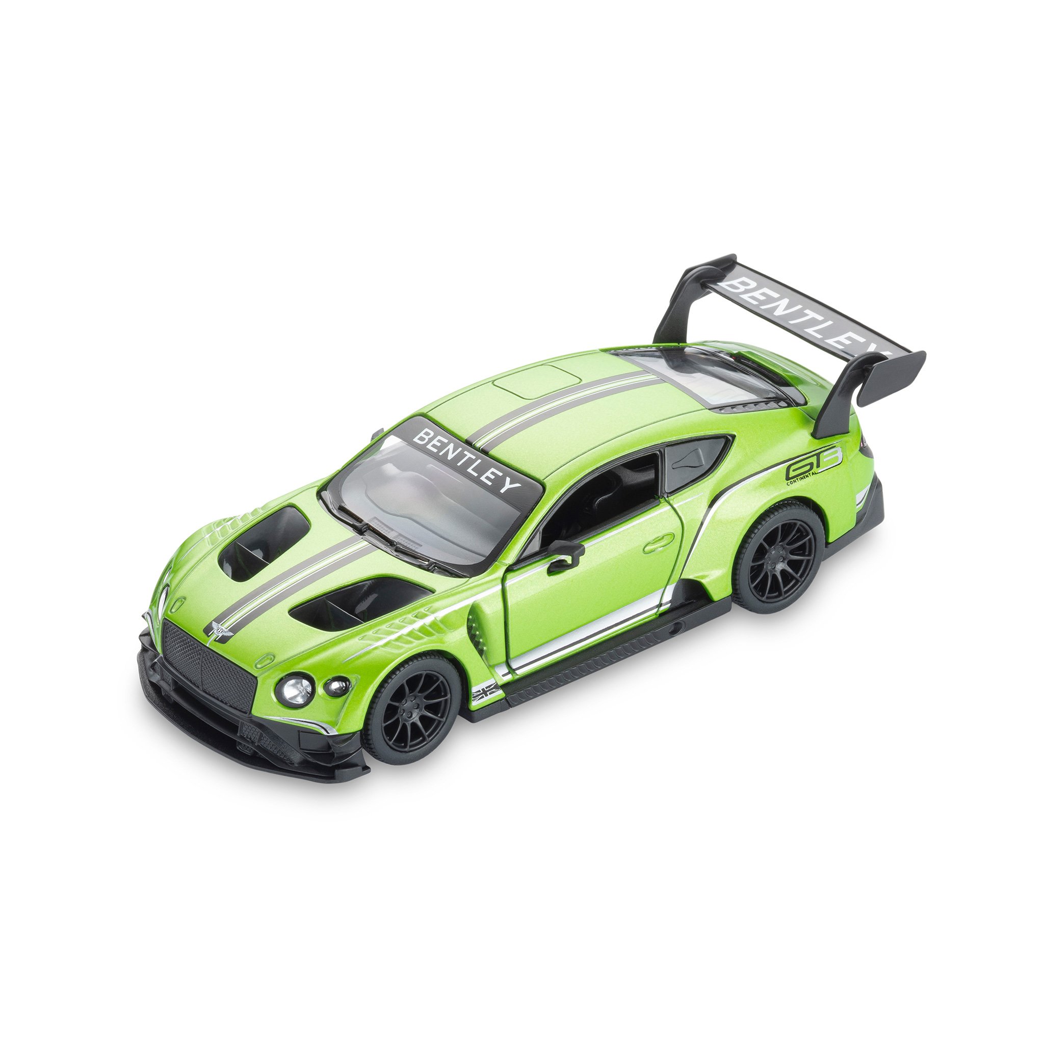Bentley Continental GT3 Pull-Back Toy Car (Green)