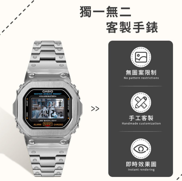 G-SHOCK 全鋼 Dw5600UE 客製 (5 色入) | Wccustomade | 客製化手錶