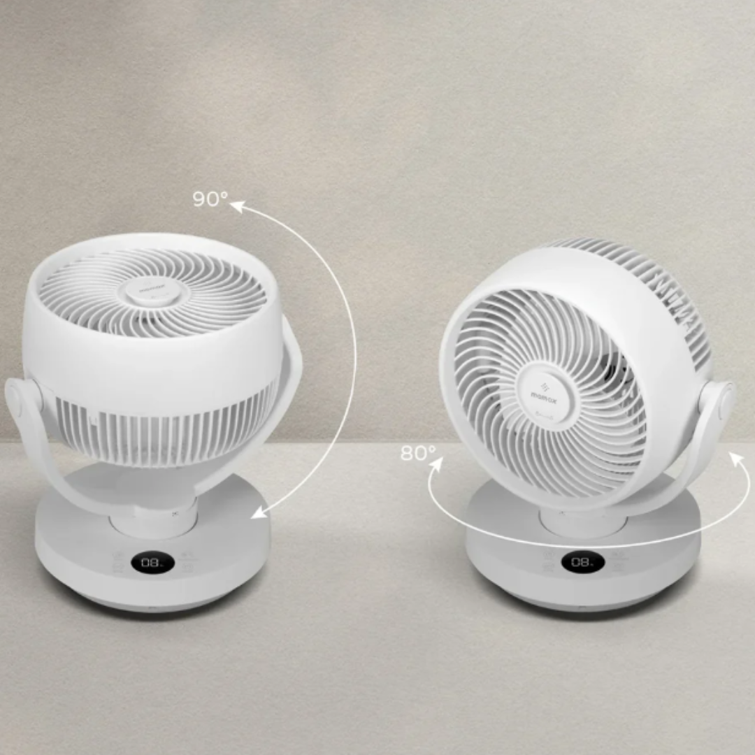 Airoma 3D air circulation fan｜Aromatherapy convection fan｜MOMAX
