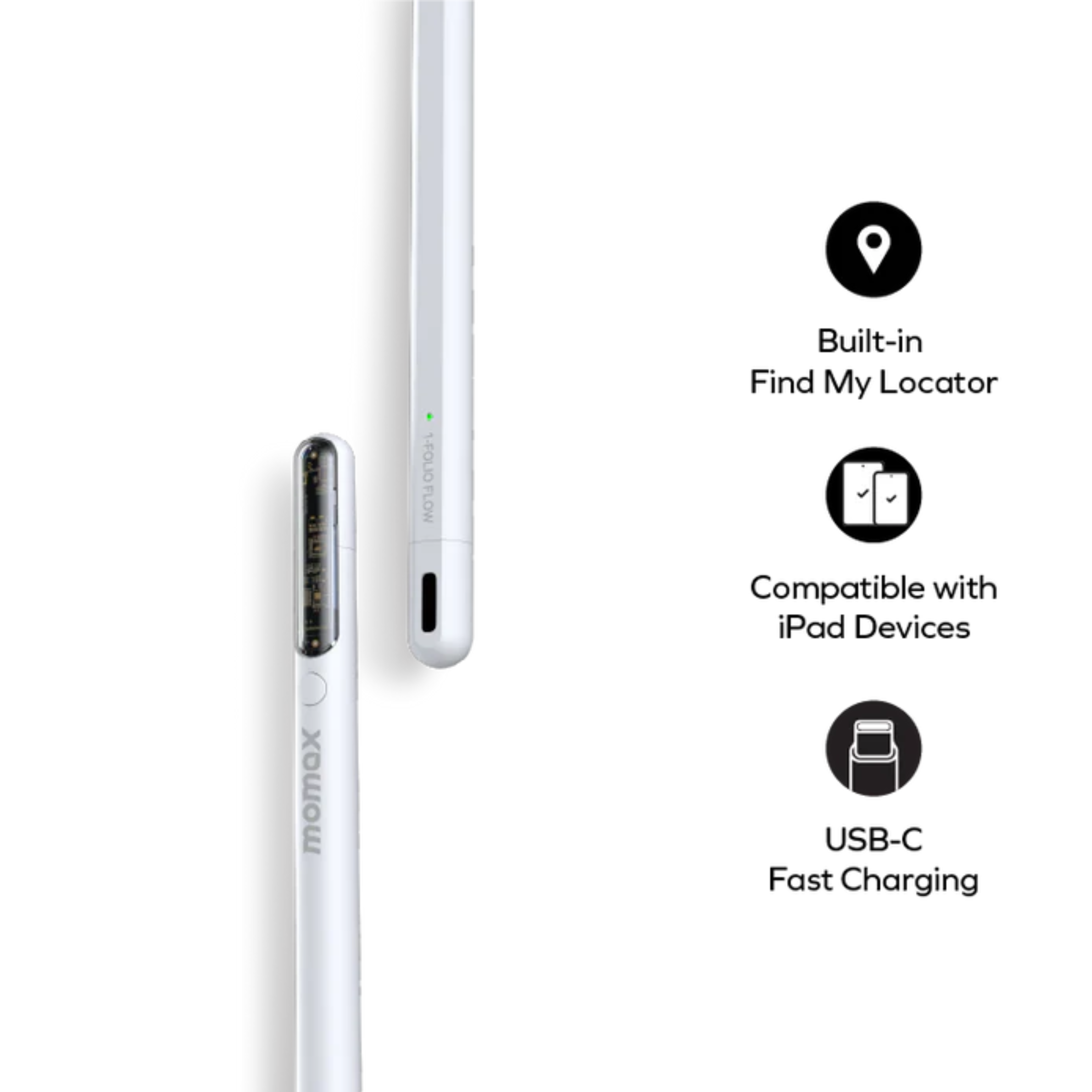 1-Folio Flow Stylus Pen for iPad | Find My | MOMAX