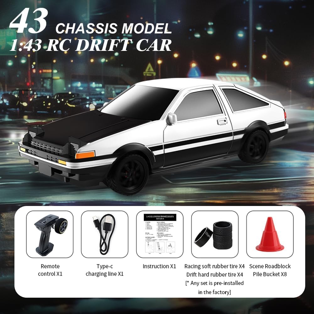 AE86 Radio Control Drift Car Kit | 4WD RC​ | with Gyro