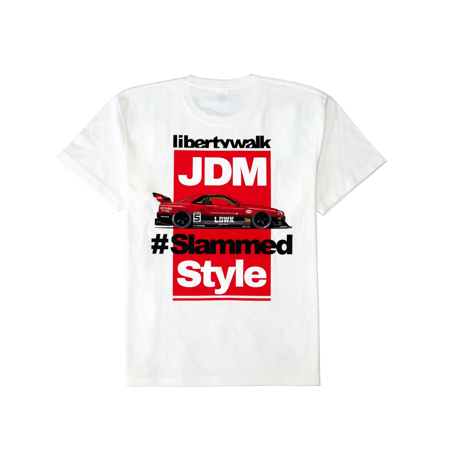 LBWK R34 T-SHIRT WHITE (SIZE L) | LIBERTY WALK