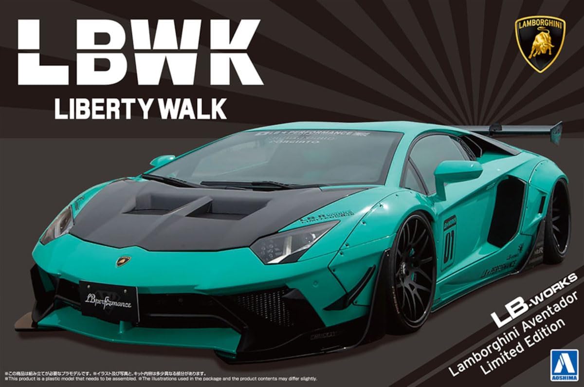 限量版 1:24 比例 LB 林寶堅尼 Aventador 模型 - VER.2 | LIBERTY WALK