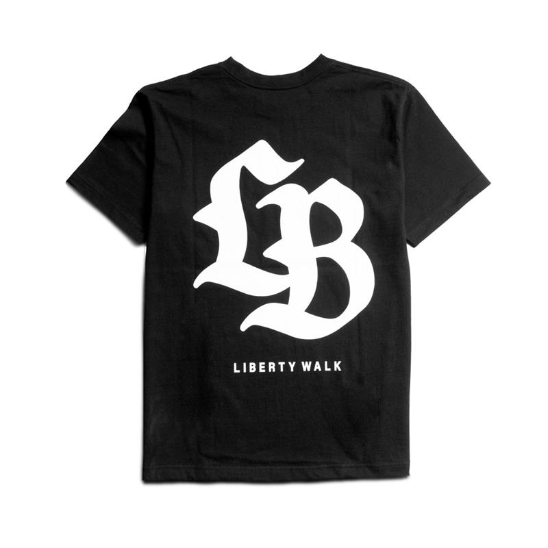 LIBERTY WALK 經典標誌 T 恤 – 黑色 | LBWK 情侶 Tee | LIBERTY WALK