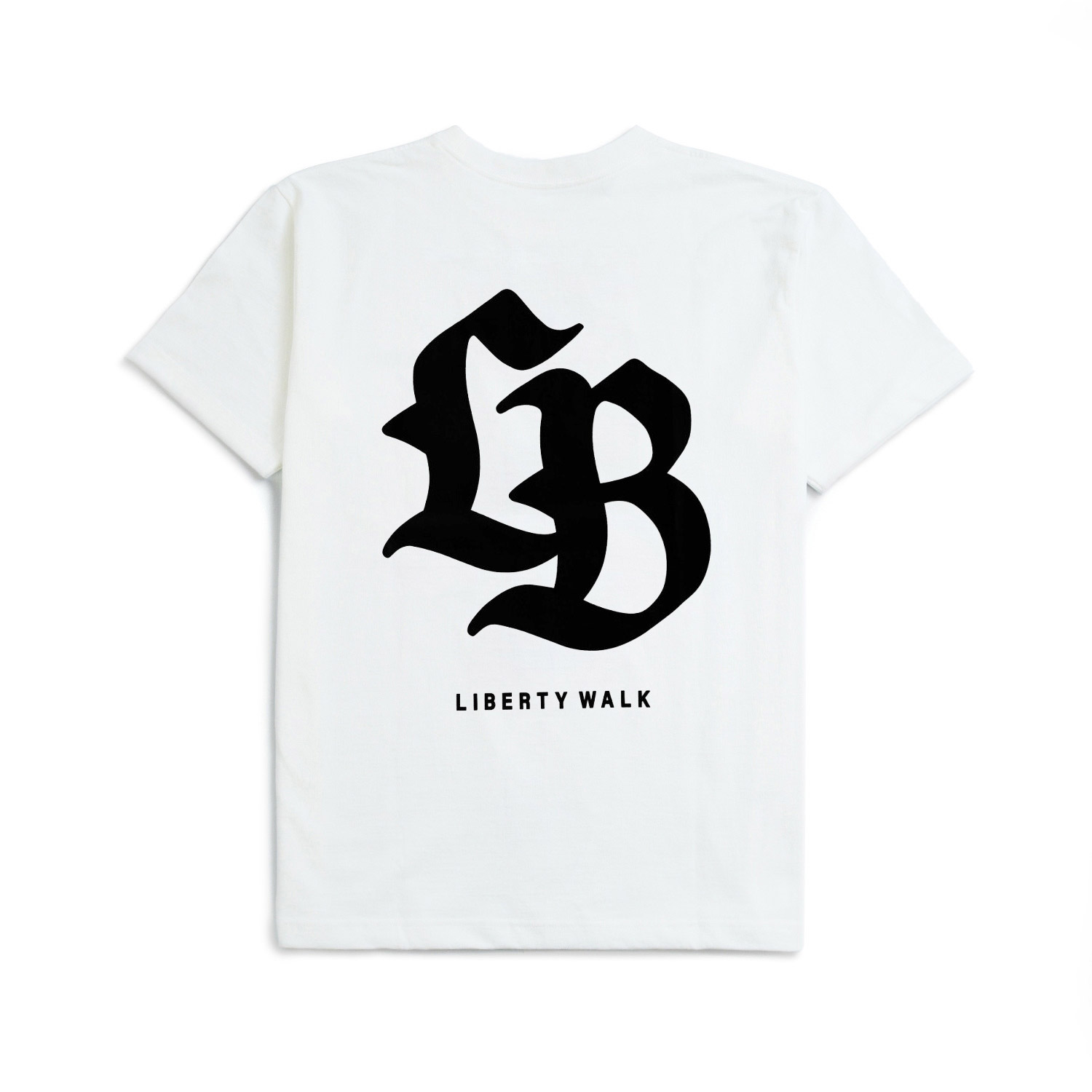 LIBERTY WALK 經典標誌 T 恤 – 白色 | LBWK 情侶 Tee | LIBERTY WALK