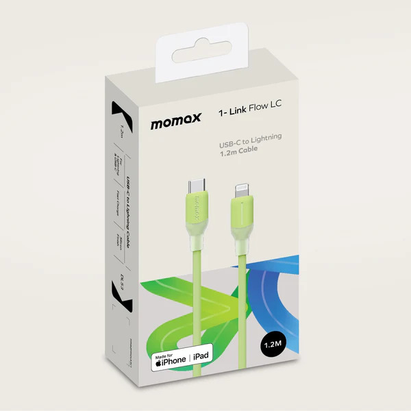1-Link Flow CL USB-C to Lightning 充電線 (1.2米) | MOMAX