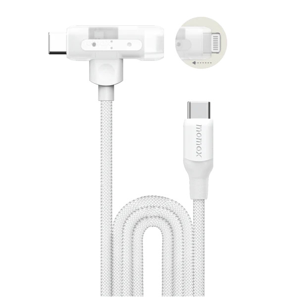 1-Link Flow Duo 2-in-1 USB-C to Lightning 編織線 (1.5米) | MOMAX