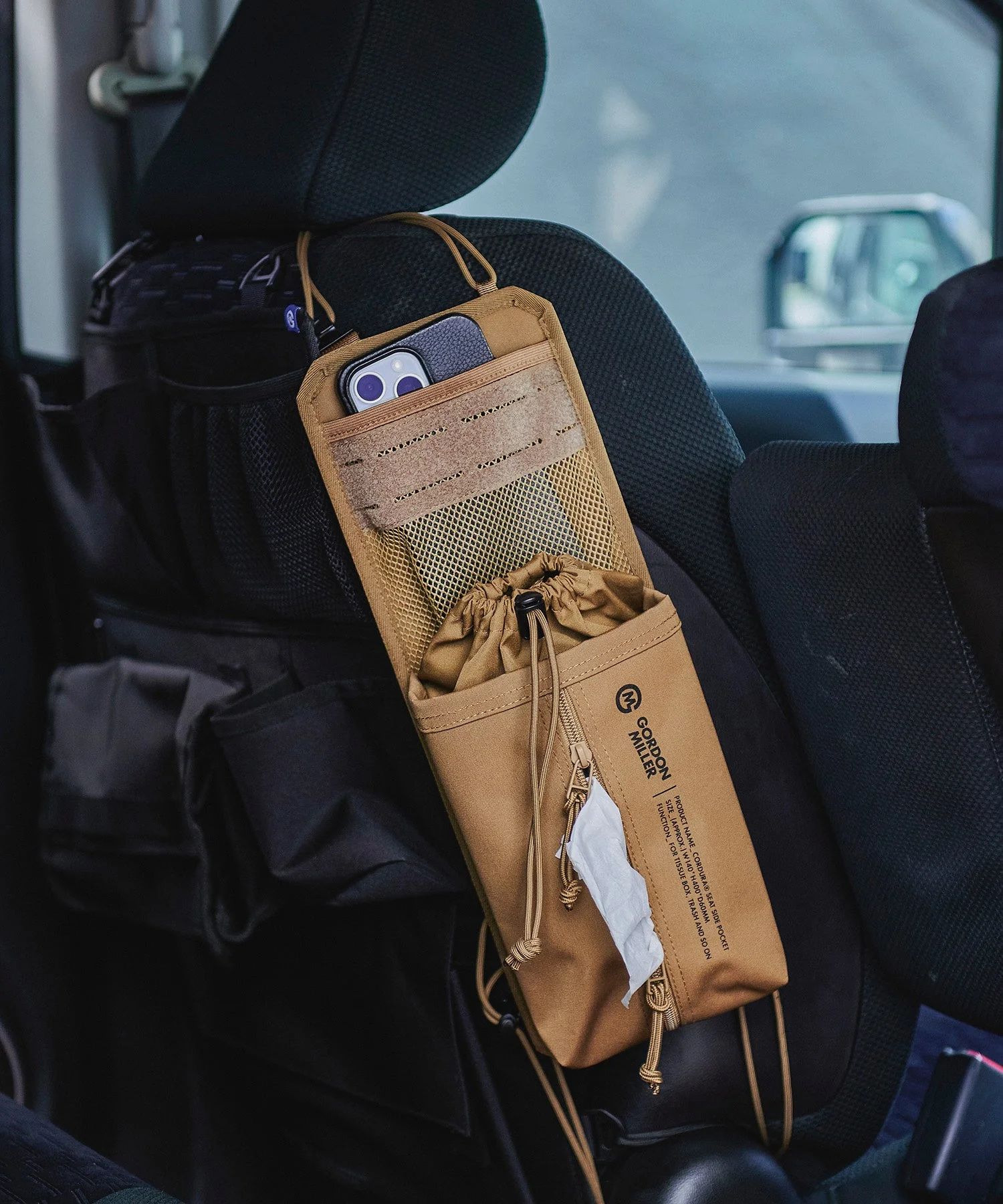 GORDON MILLER CORDURA® Seat Side Pocket (COYOTE) | GML