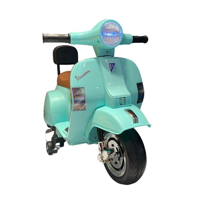 Mini Vespa 兒童電動車  湖水綠色