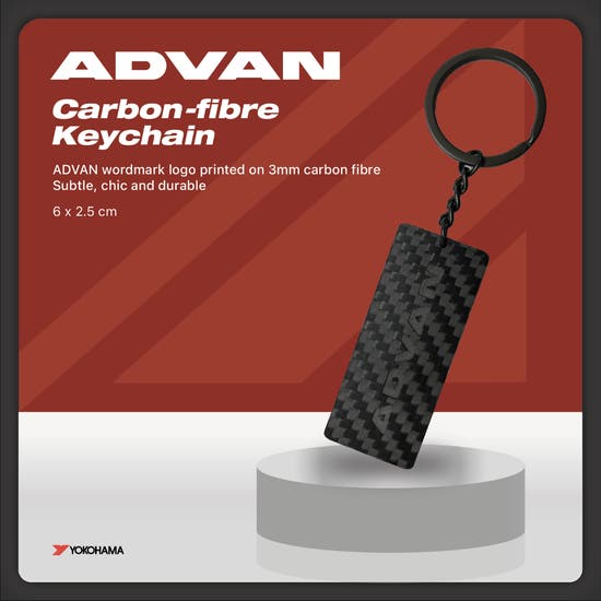 ADVAN Carbon fibre keychain