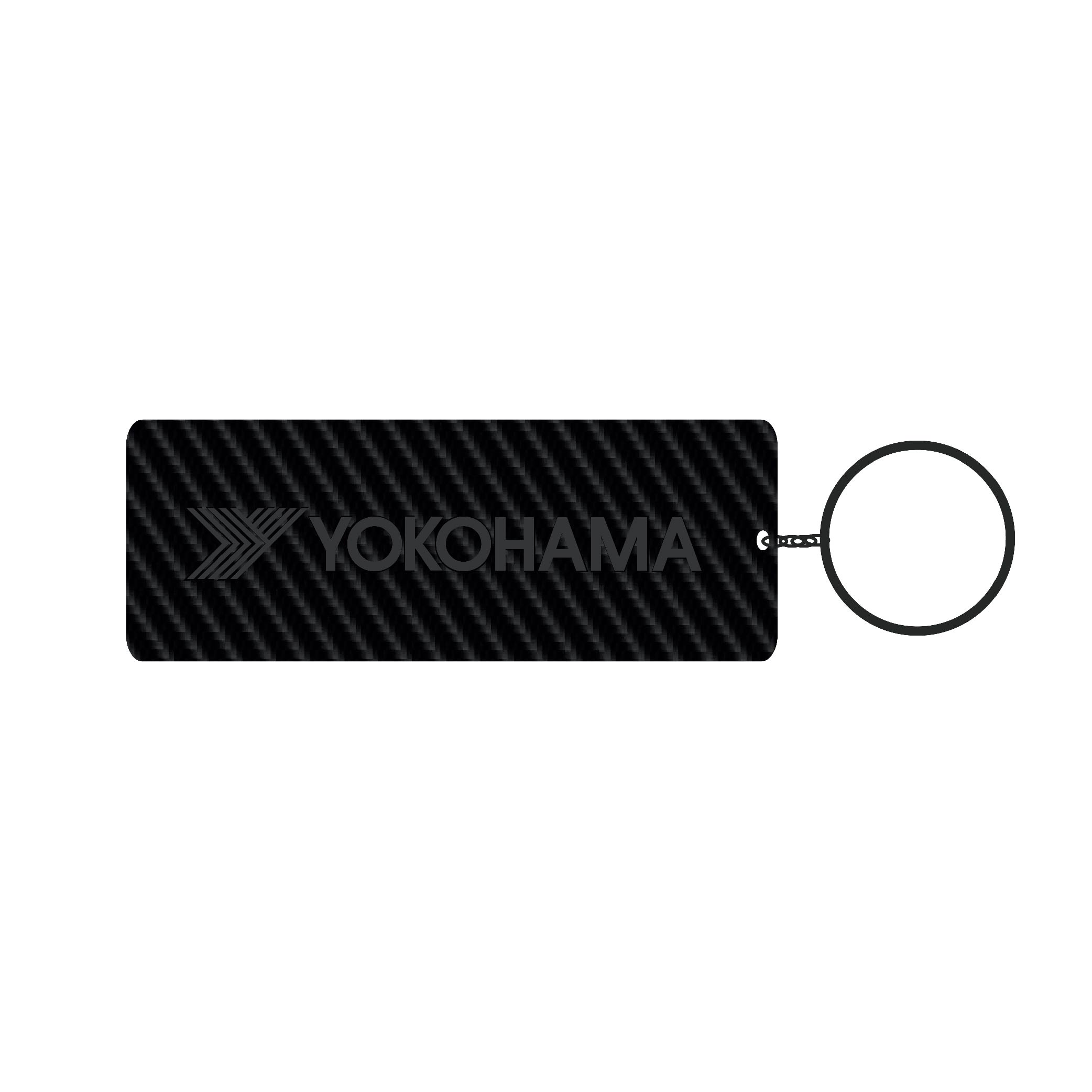 YOKOHAMA Carbon-fibre Keychain
