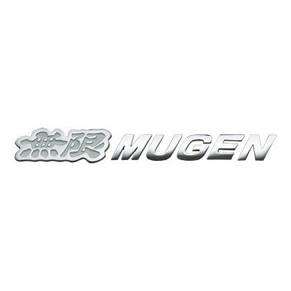 MUGEN METAL LOGO EMBLEM WHITE