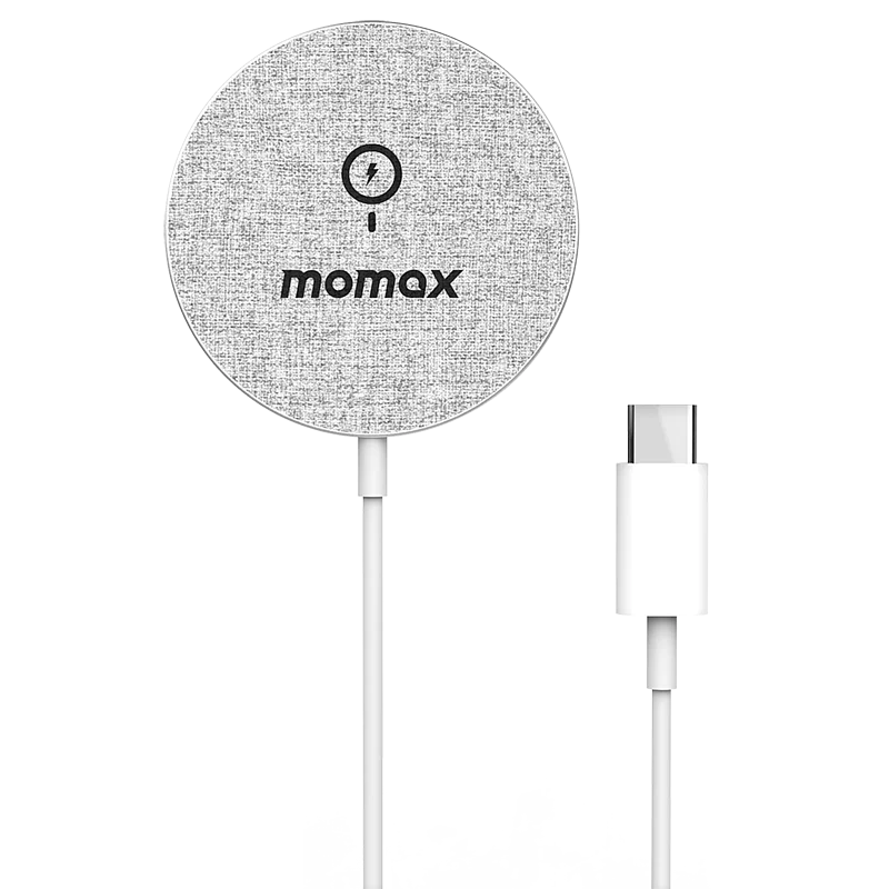 Momax Q.Mag Fusion Magnetic wireless charger UD19 Light Grey