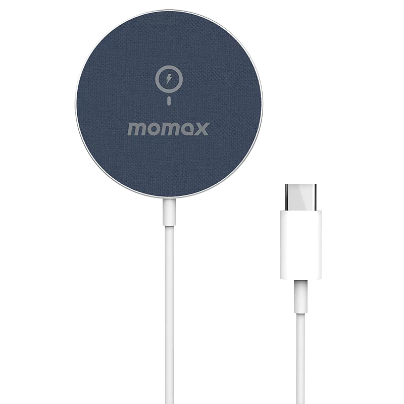 Momax Q.Mag Fusion Magnetic wireless charger UD19 Blue