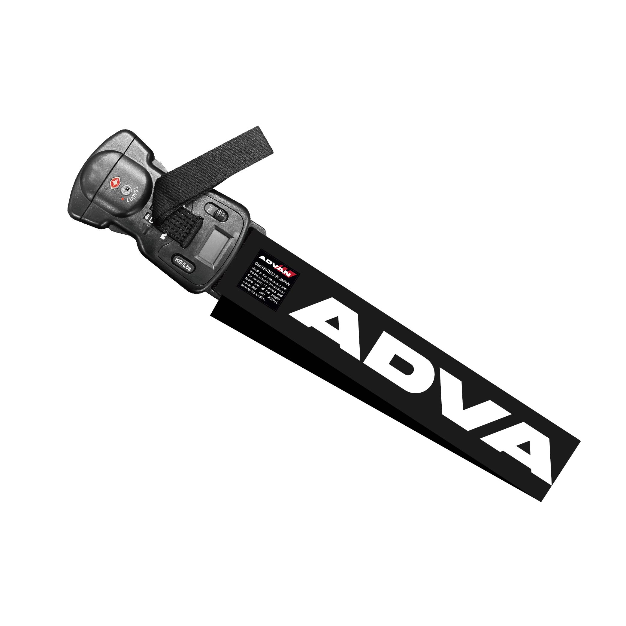ADVAN Luggage Belt with Scale (Black)