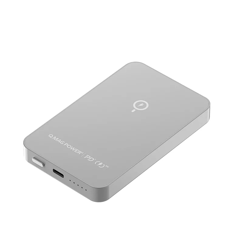 Momax Q.Mag Power 6 磁吸無線充流動電源 5000mAh IP106 - 銀