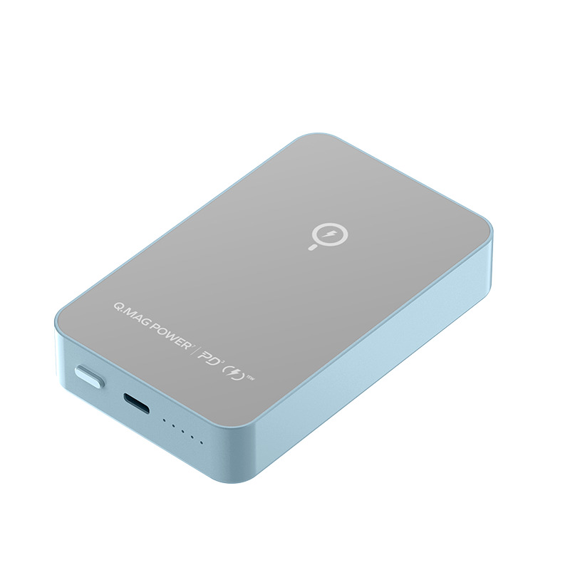 Momax Q.Mag Power 7 磁吸無線充流動電源10000mAh IP107 - 藍