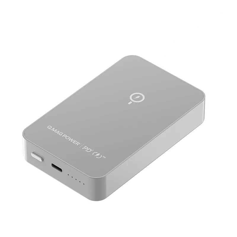 Momax Q.Mag Power 7 磁吸無線充流動電源10000mAh IP107 - 銀