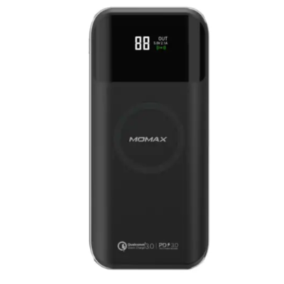 Momax Q.Power Air2+ 無線充電流動電源 20000mAh iP92 - 黑