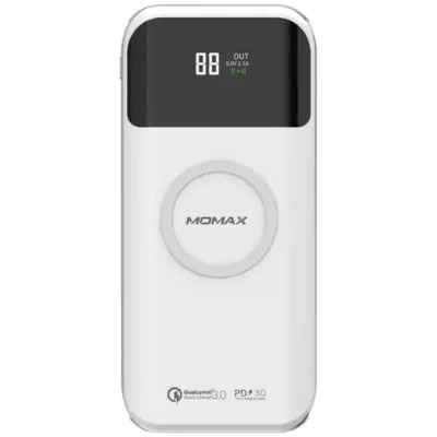 Momax Q.Power Air2+ 無線充電流動電源 20000mAh iP92 - 白